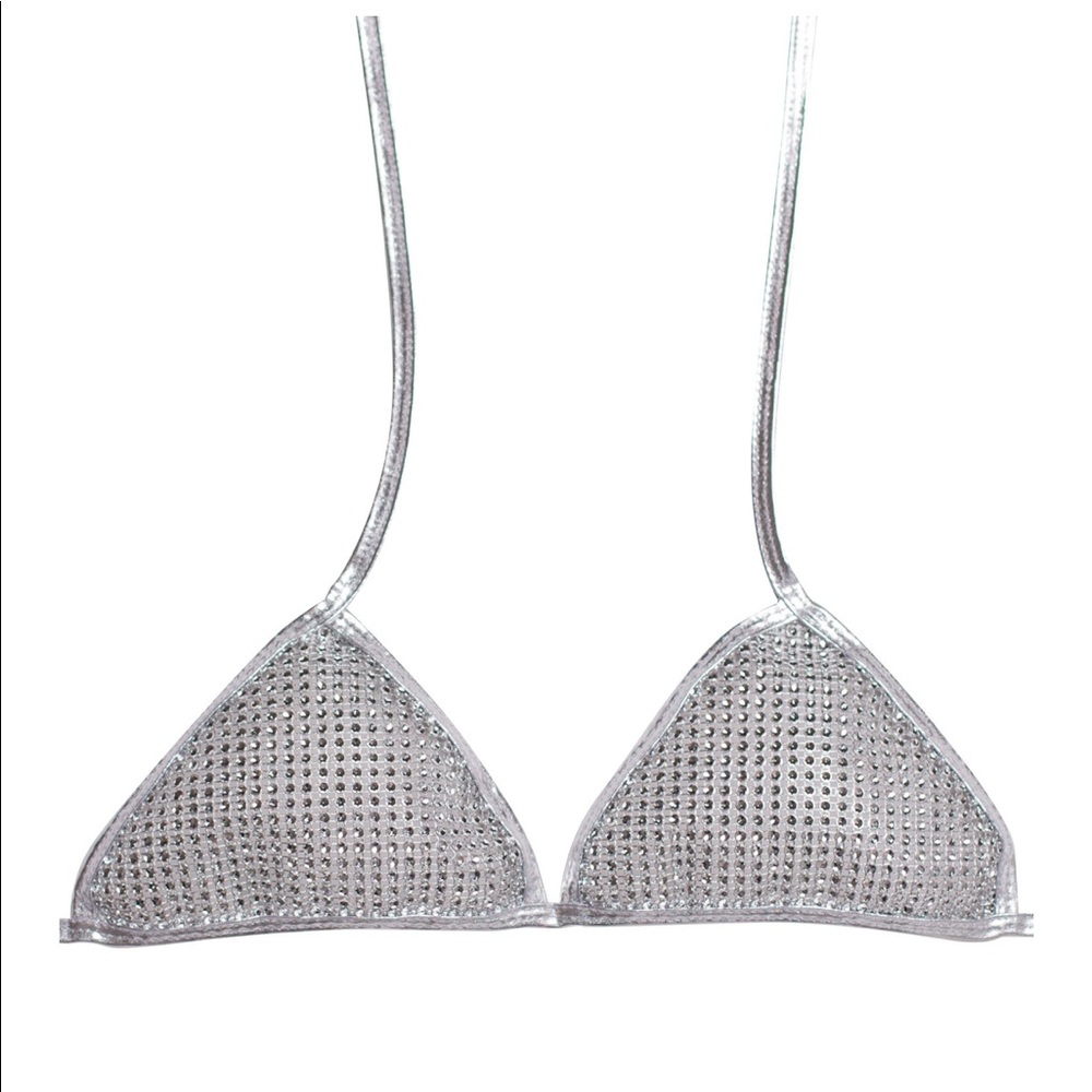 Crystal triangle top shopbglittz